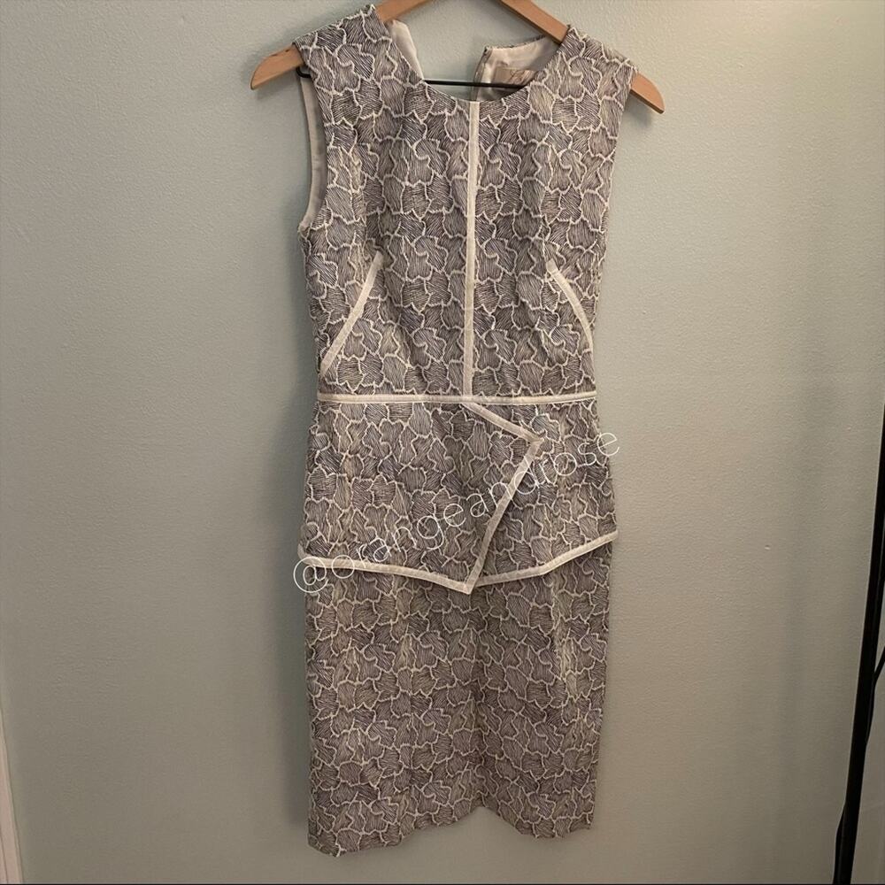 Lela Rose Gray Sheath Dress 4 - Picture 8 of 13